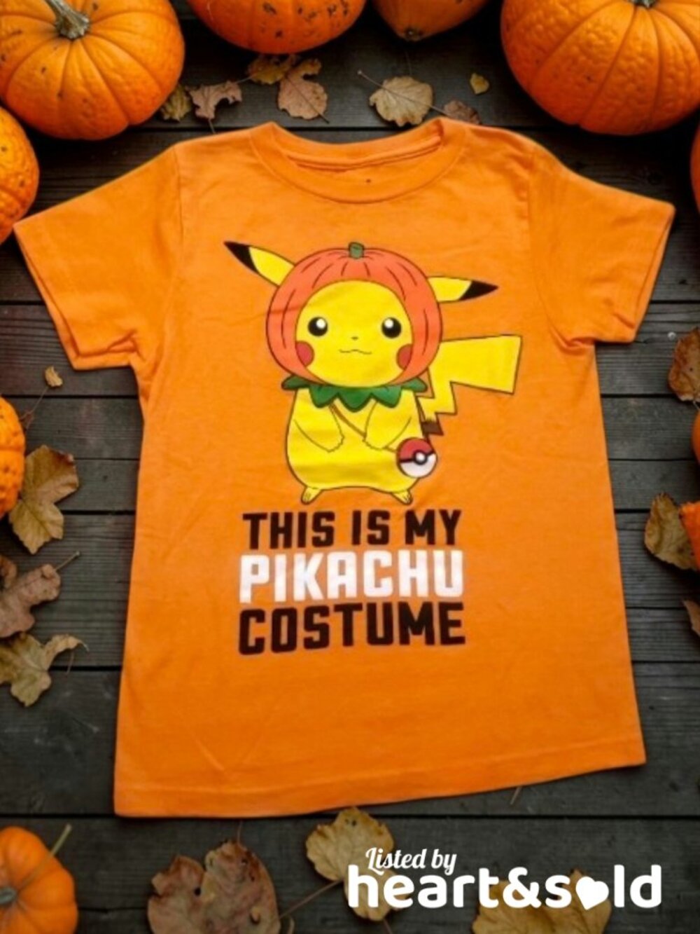 Girls Pokemon Pikachu Pumpkin Halloween Shirt